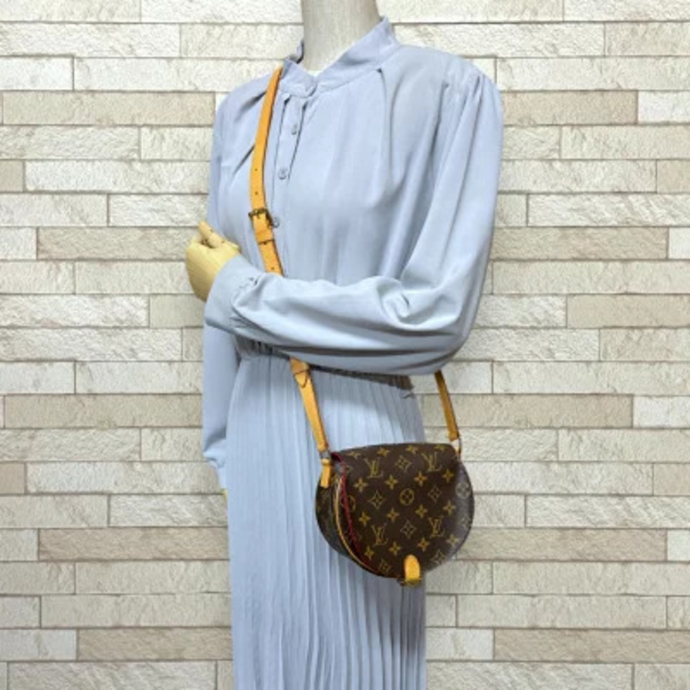 Louis Vuitton Bag Brown Tambourin Shoulder Monogram Canvas